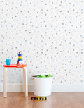 Papel de Parede Adesivo Confete Azul