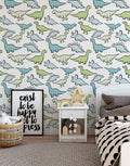 Papel de Parede Adesivo Dinossaurinhos