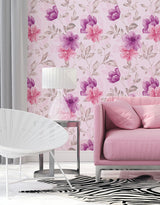 Papel de Parede Adesivo Flores Artísticas