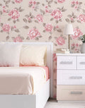 Papel De Parede Adesivo Flores Peônias
