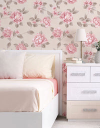 Papel De Parede Adesivo Flores Peônias