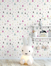 Papel de Parede Adesivo Gotas Coloridas