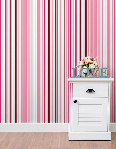 Papel De Parede Adesivo Listras Alcaçuz