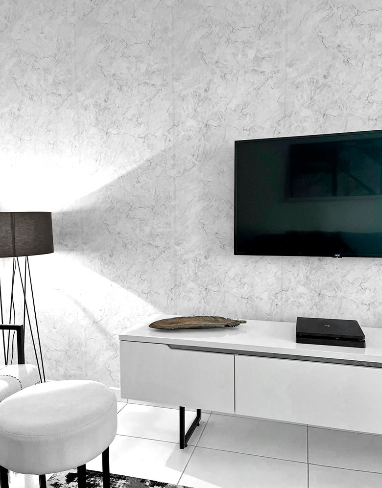 Papel de Parede Adesivo Mármore Gelo