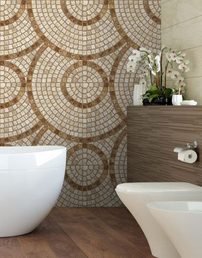 Papel de Parede Adesivo Mosaico