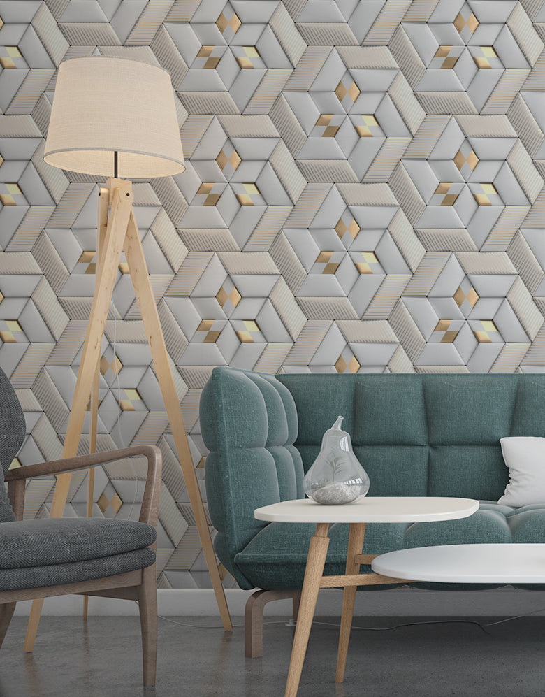 Papel de Parede Adesivo Pedras Ornamentais