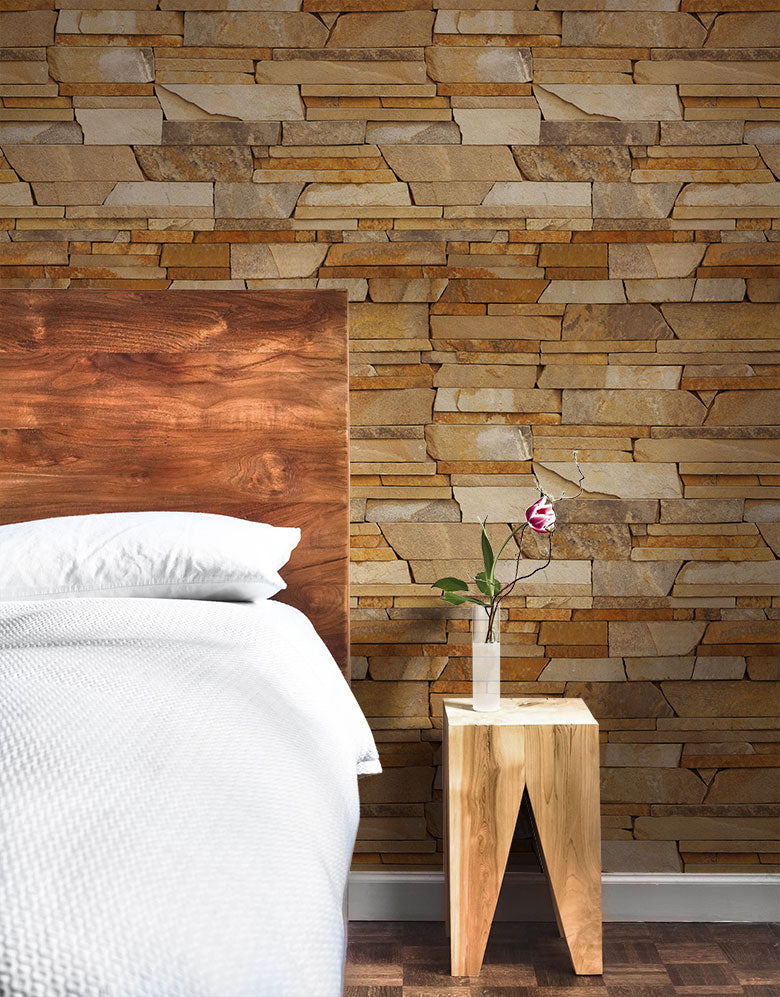 Papel de Parede Adesivo Tijolinhos Naturais