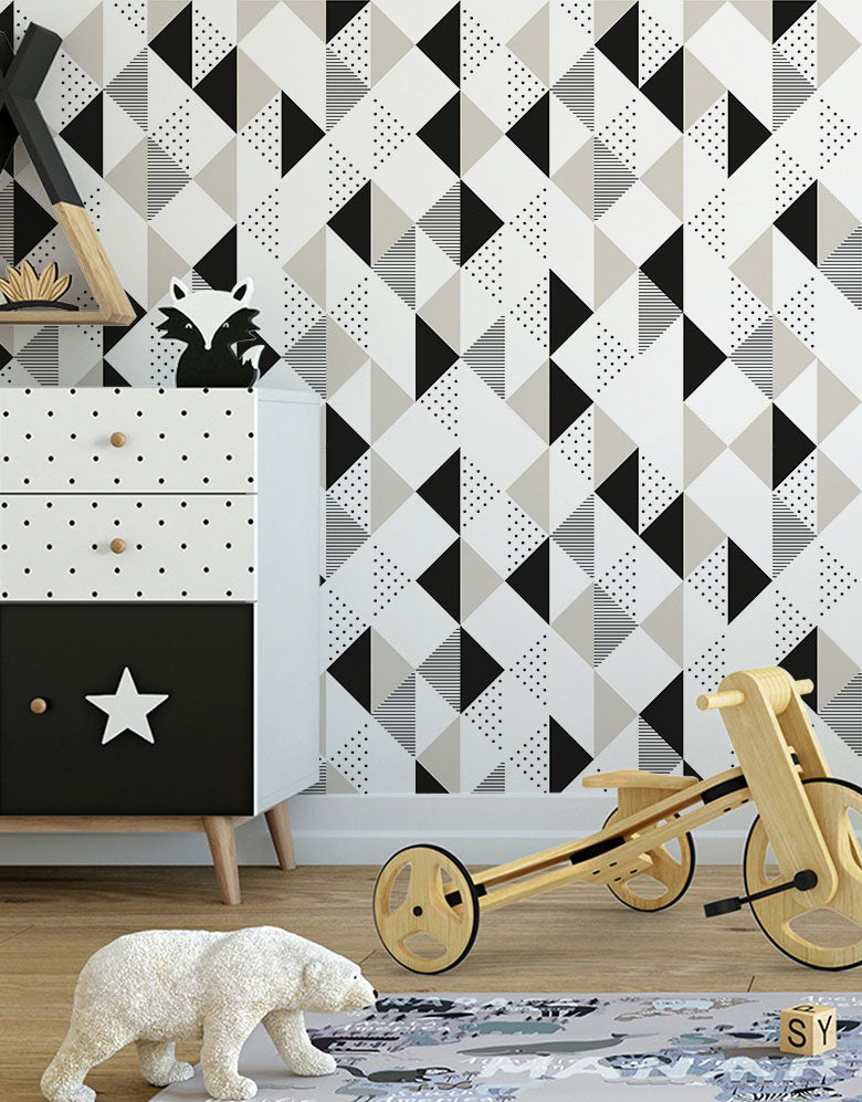 Papel de Parede Adesivo Triângulo Invertido