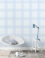 Papel de Parede Adesivo Xadrez Inverno