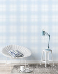 KIT DE 2 ROLOS - 3,00m x 50cm - Papel de Parede Adesivo Xadrez Inverno