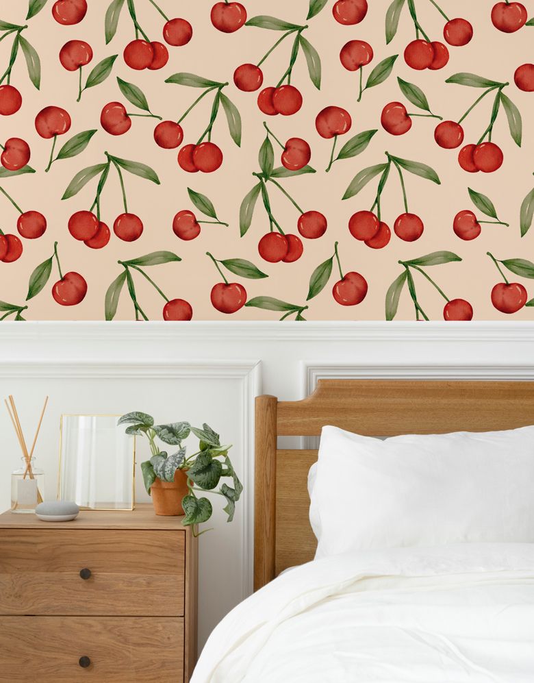 Papel de Parede Cherry Vintage