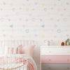 KIT DE 3 ROLOS - 3,00m x 50cm - Papel de Parede Corações Lineares