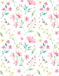 Papel de Parede Adesivo Floral Delicado