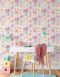 Papel De Parede Adesivo Garden Aquarela