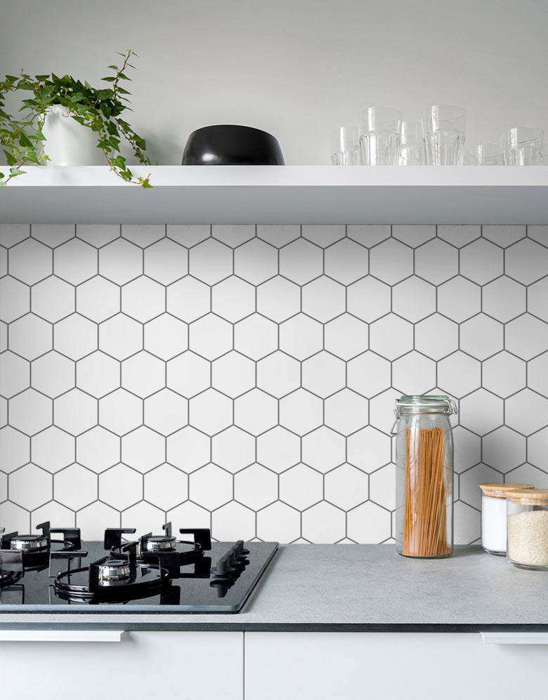 Papel de Parede Colmeia Minimalista