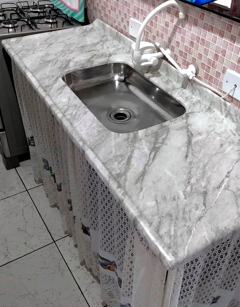 Adesivo para Pia Mármore Carrara
