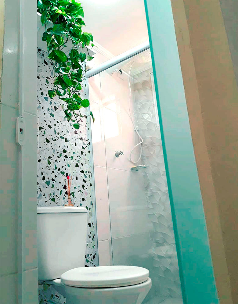Papel de Parede Adesivo Granilite Terrazzo Tanzanita