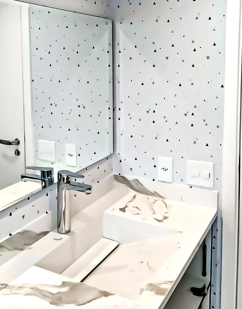 Papel de Parede Adesivo Triângulos Baby