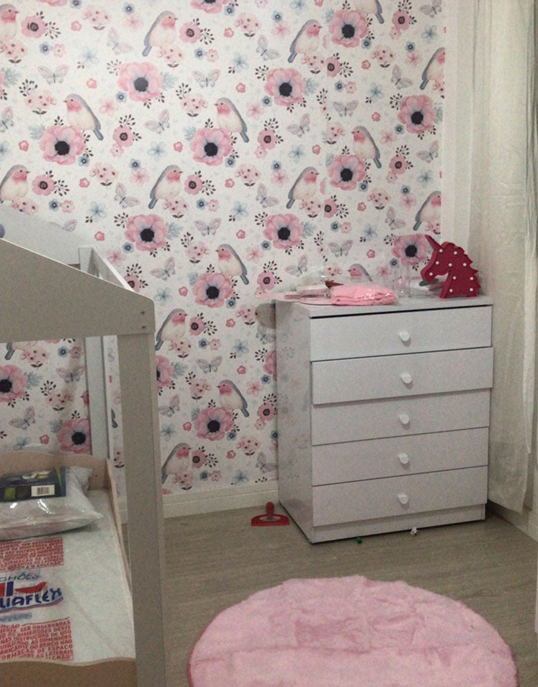 Papel de Parede Adesivo Canto dos Pássaros