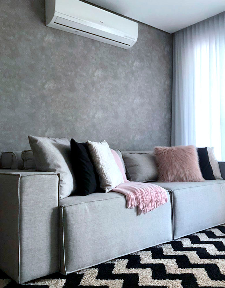 Papel de Parede Adesivo Cimento Queimado