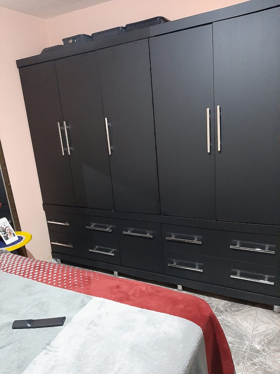 Adesivo Envelopamento para Armário e Balcão Preto Fosco