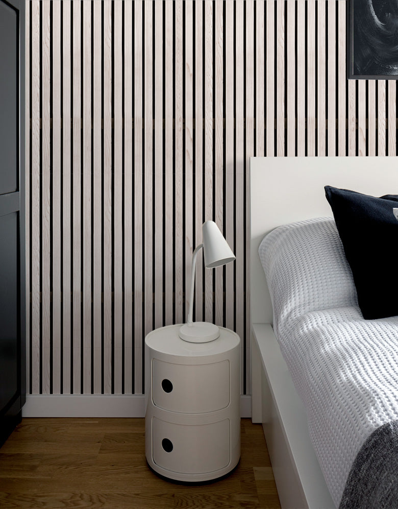 Papel de Parede Madeira Ripada Clean