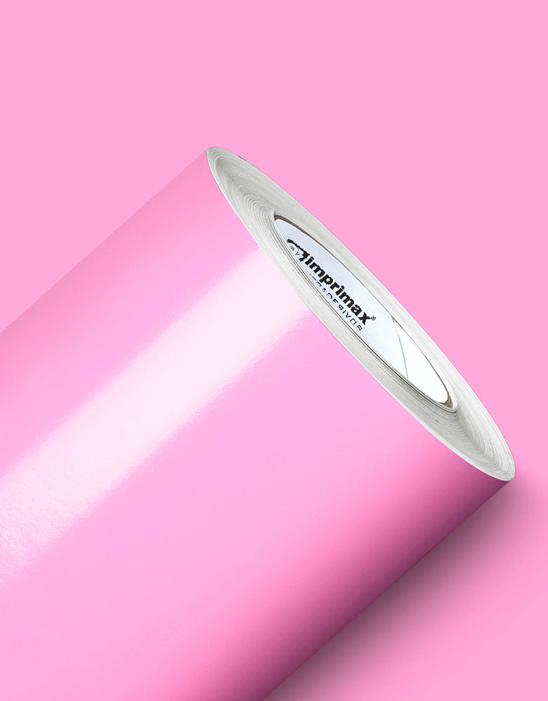 Adesivo de Envelopamento Rosa Claro Brilho
