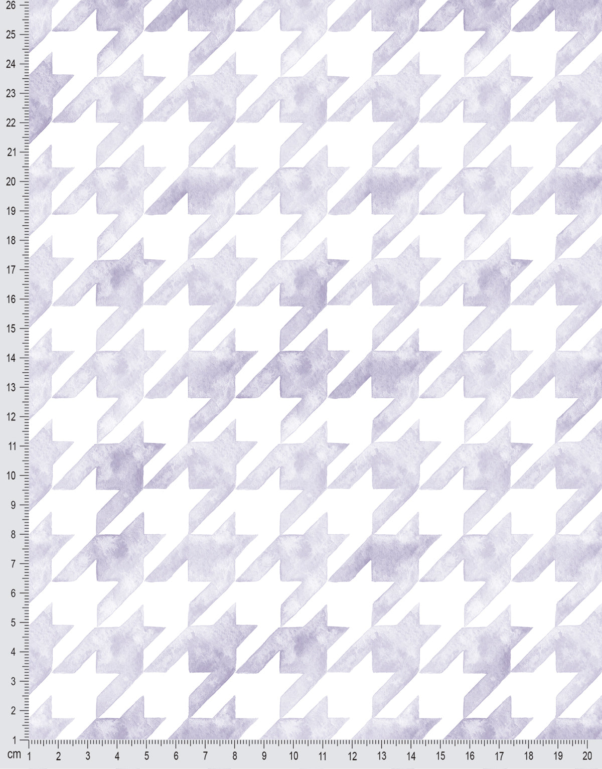 Papel de Parede Adesivo Pied de Poule Lilás Aquarela