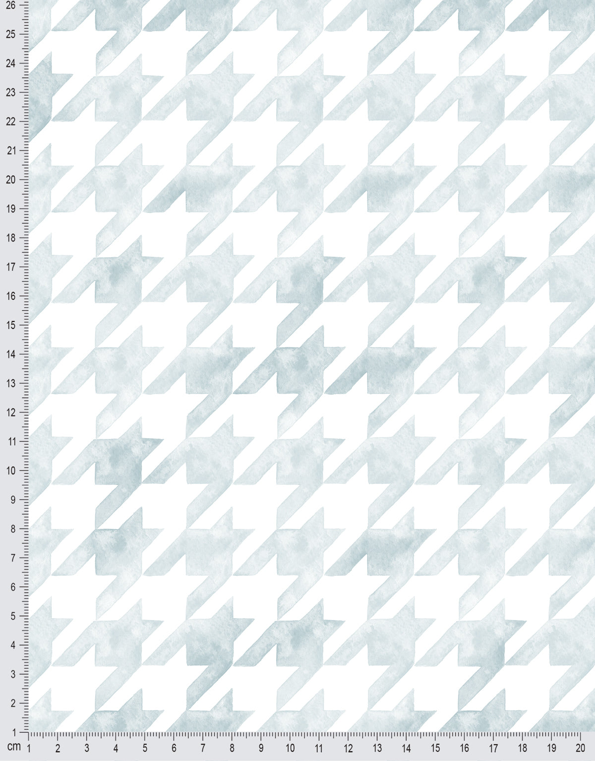 Papel de Parede Adesivo Pied de Poule Azul Aquarela