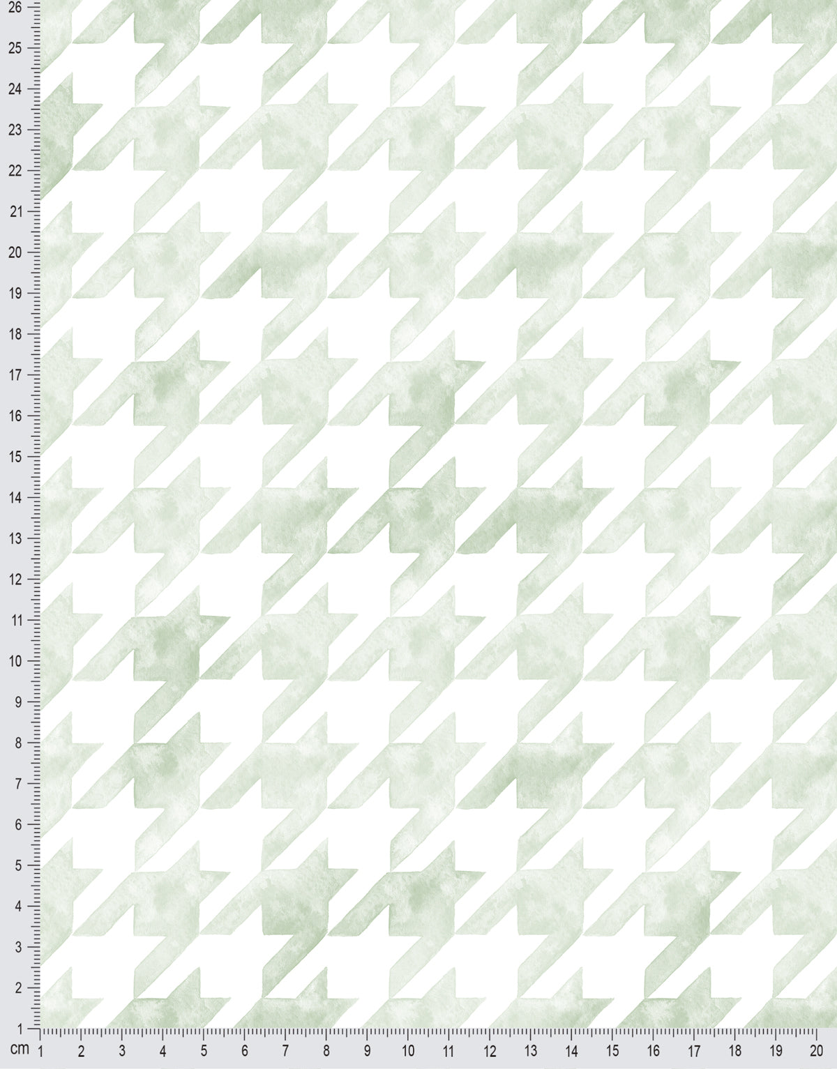 Papel de Parede Adesivo Pied de Poule Verde Aquarela