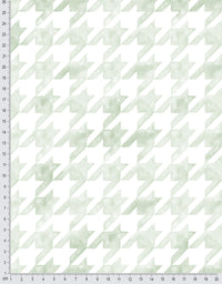 Papel de Parede Adesivo Pied de Poule Verde Aquarela