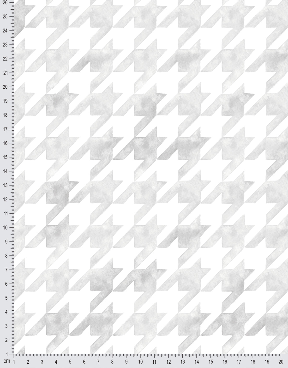 Papel de Parede Adesivo Pied de Poule Cinza Aquarela