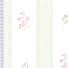 Papel de Parede Adesivo Floral Listrado Verde Provençal