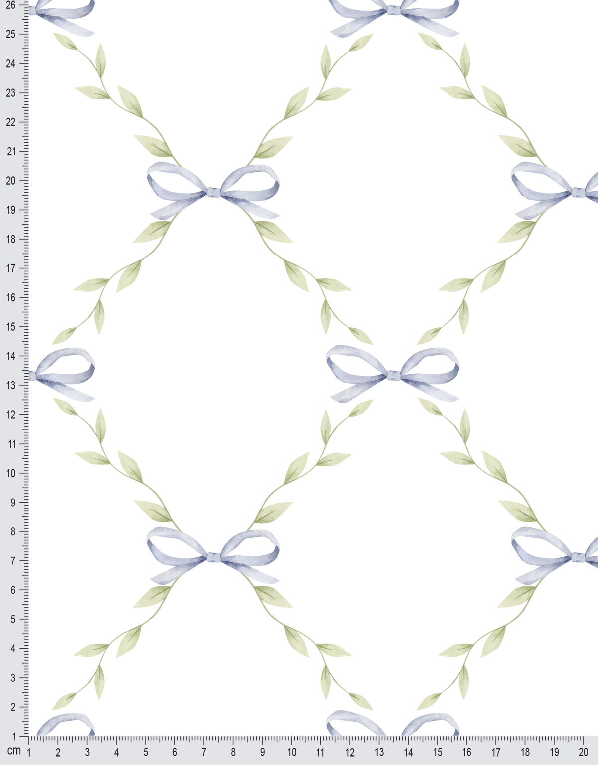 Papel de Parede Adesivo Laço Azul