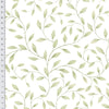 Papel de Parede Adesivo Raminhos Verdes Aquarela