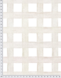 Papel de Parede Adesivo Xadrez Grid Bege
