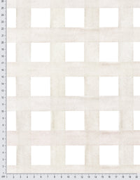 KIT DE 5 ROLOS - 3,00m x 50cm - Papel de Parede Adesivo Xadrez Grid Bege