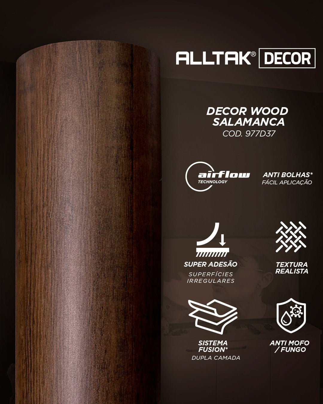 Revestimento Adesivo Madeira Salamanca