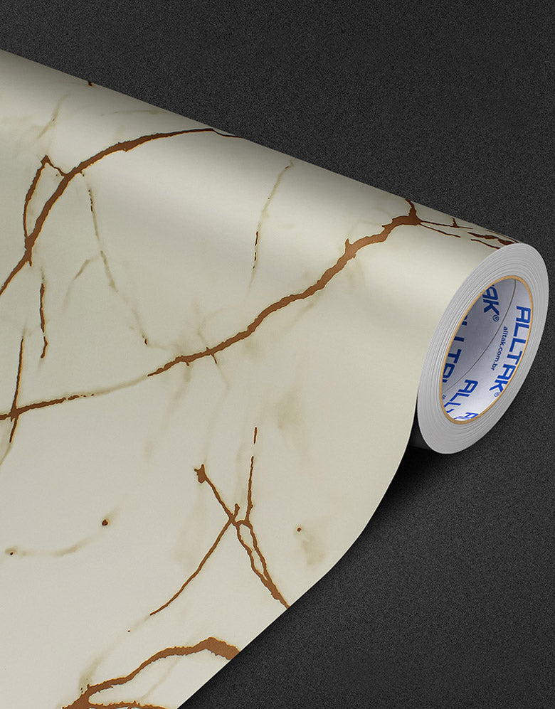 Revestimento Adesivo Mármore Crema Marfil Fosco