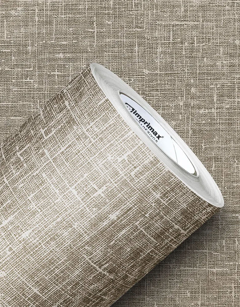 Revestimento Adesivo Telado Linho Bege Taupe