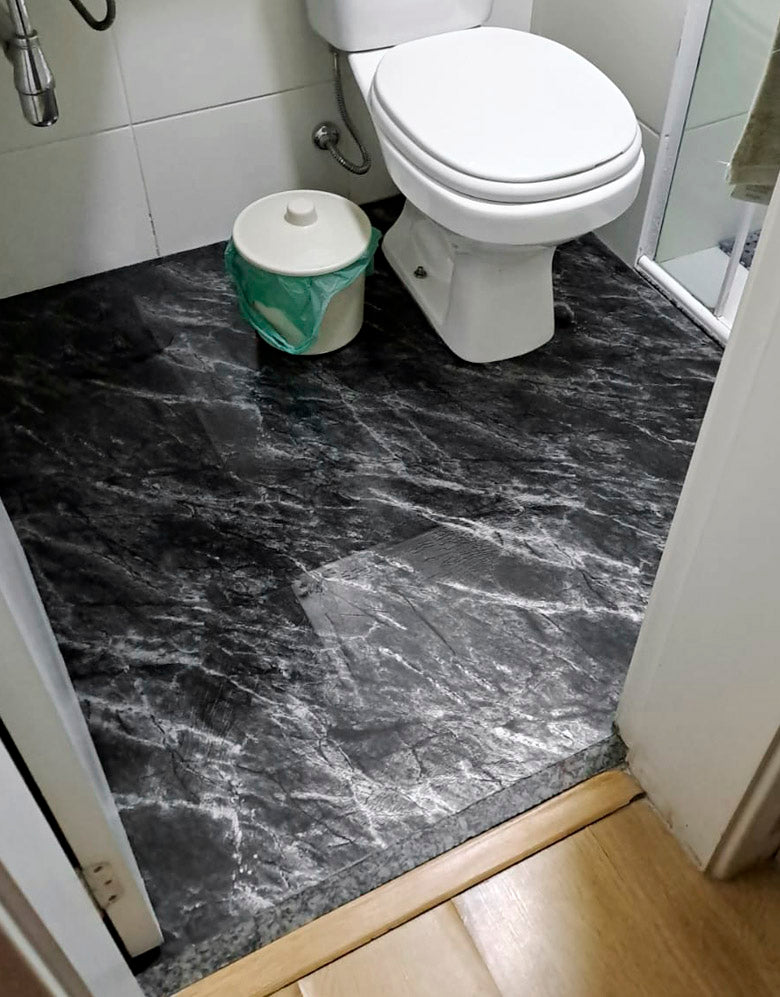 Revestimento Adesivo Mármore Silver Black