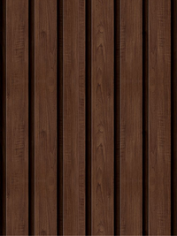 KIT DE 3 ROLOS - 2,50m x 50cm - Papel de Parede Madeira Ripada Larga Chocolate