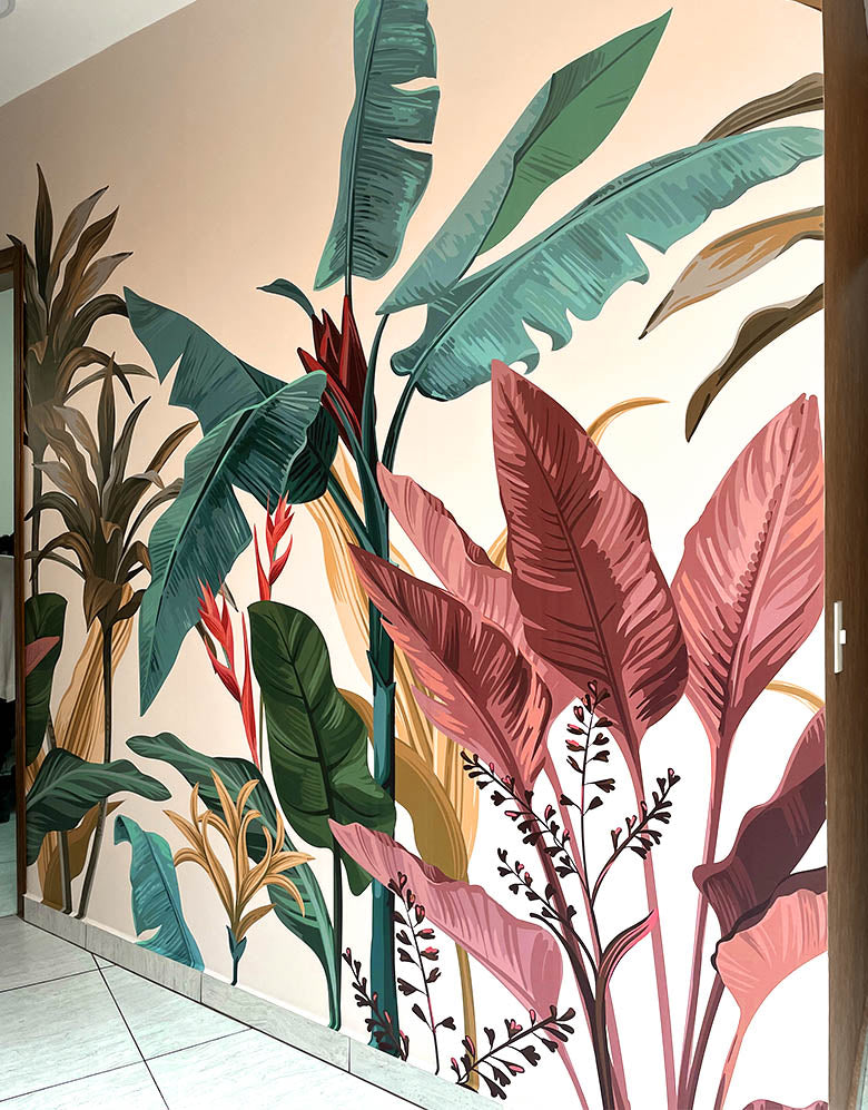 Painel de Parede Adesivo Folhagens