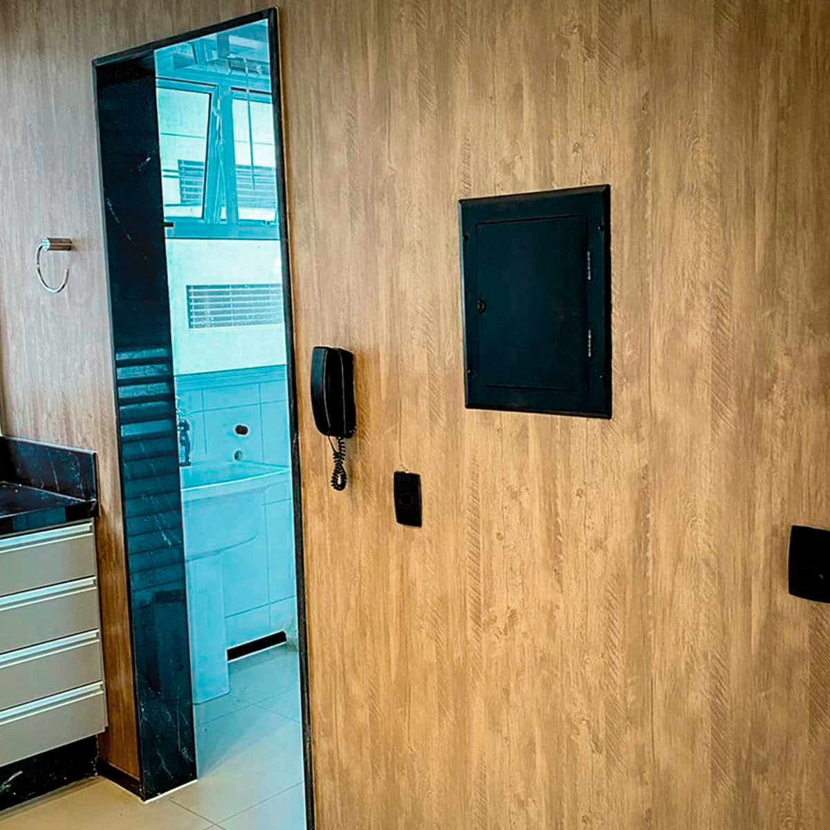 Papel de Parede Texturizado Madeira Barcelona