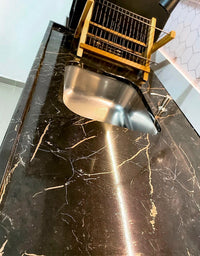 Revestimento Adesivo Mármore Marquina Brilho