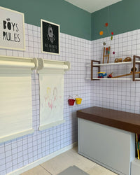 Papel de Parede Adesivo Quadrados Tortos