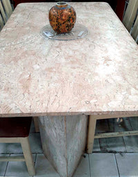 Adesivo para Mesa Mármore Travertino Brilho