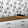 Papel de Parede Adesivo Bolas de Futebol