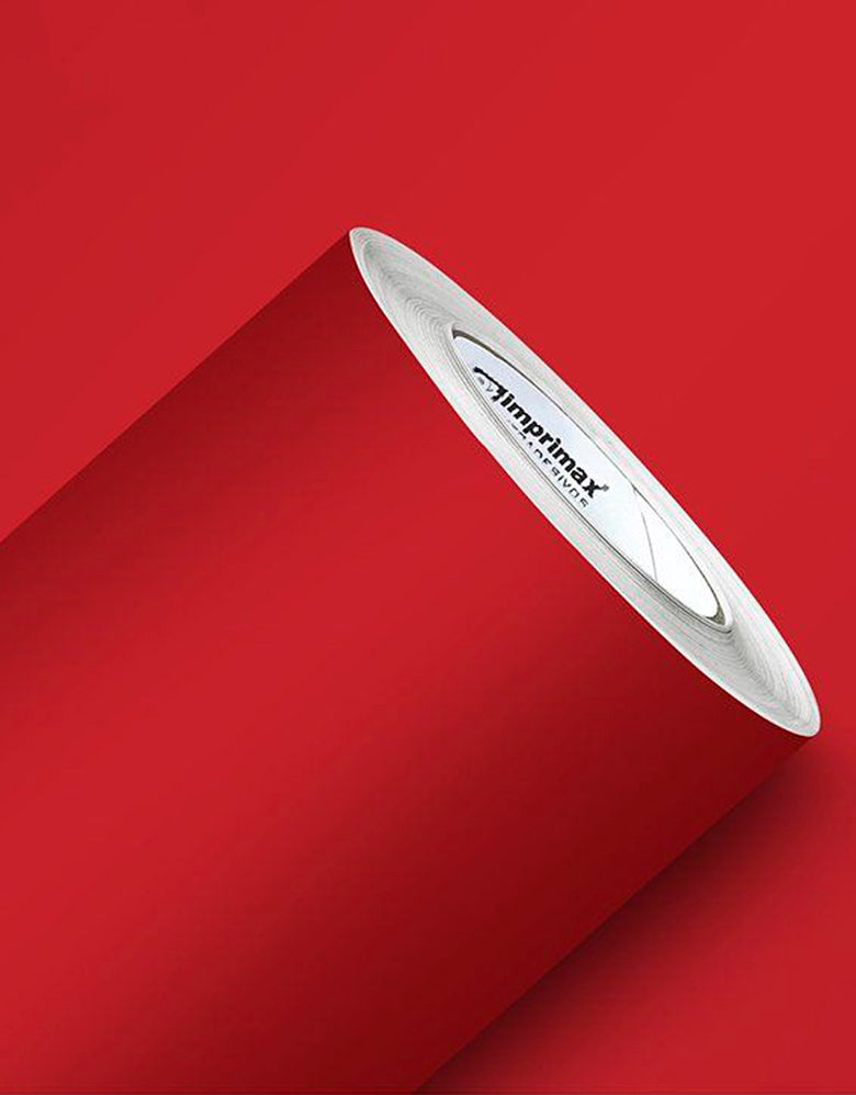 Adesivo de Envelopamento Vermelho Vivo Fosco