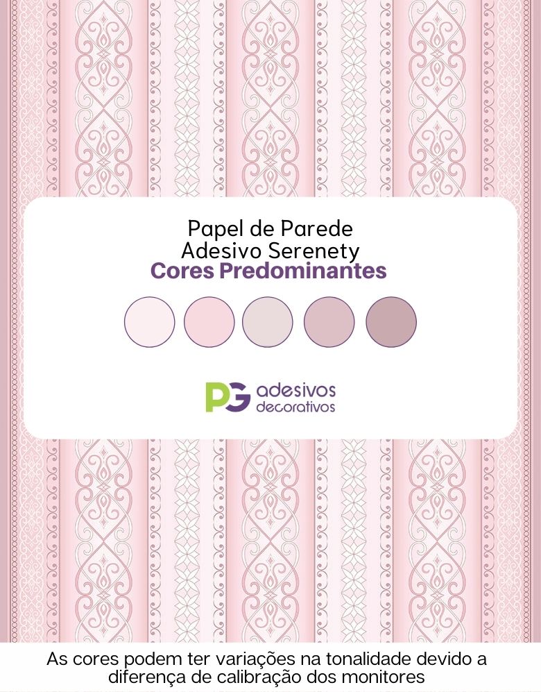 Papel de Parede Clássico Romântico Rosa